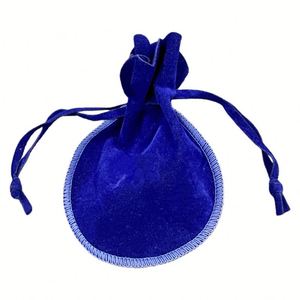 Sac cadeau en velours personnalisable avec cordon de serrage pour colliers, boucles d'oreilles, bagues, bracelets et autres bijoux - Product Image 1