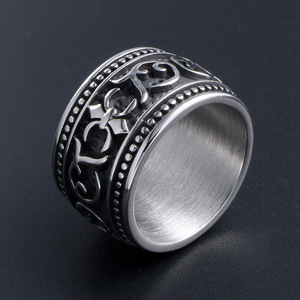 Bague de pouce en acier titane style européen et américain SA151, bijou unisexe, bague moulée tendance - Product Image 2