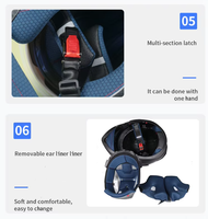Casque de moto intégral personnalisé avec logo, casque de moto modulable à double visière relevable, vente en gros