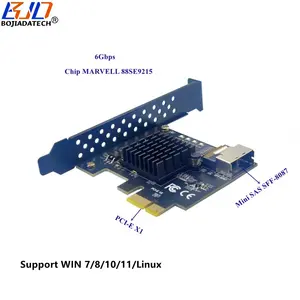 Conector Mini SAS a tarjeta controladora PCI Express PCI-E 1X para dispositivos de almacenamiento y servidor