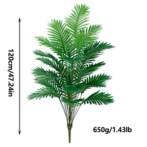 Bắc Âu mô phỏng cây anh đào màu xanh lá cây rải rác hoa hướng dương phòng khách sân lớn trần nhà trang trí nhà bằng nhựa - Product Image 2