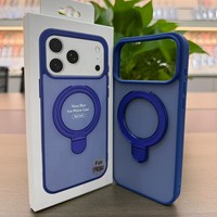 Coque de téléphone unie de haute qualité pour iPhone 18 17 16 15 14 13 Pro Max avec support magnétique antichoc et protection intégrale