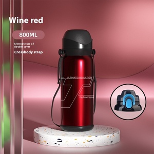 Grande capacité Portable en acier inoxydable vide Thermos bouteille grand ventre tasse pour hommes en plein air alpinisme Sports Durable - Product Image 6