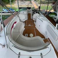 Plateforme de bain et tapis de cockpit pour bateau 2003 Chaparral 243 Sunesta, en mousse EVA imitation teck, style SeaDek MarineMat, auto-adhésif