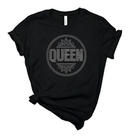 Derniers motifs de transfert thermique personnalisés en strass pour T-shirt, thème Reine