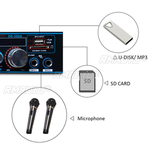 Amplificador de Potencia de Audio para Auto Estéreo de 2 Canales y 800W, Mini Hi-Fi, Bluetooth, Amplificador de Subwoofer para Auto con Control Remoto y Radio FM - Product Image 5