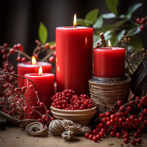 <span class=keywords><strong>Bougie</strong></span> d'aromathérapie faite à la main de rose <span class=keywords><strong>rouge</strong></span> romantique pour l'éclairage multi-occasions de Thanksgiving de Noël de fête d'anniversaire de mariage - Product Image 3