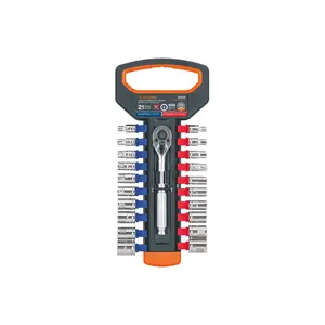 Jeu de douilles BOX 2 MM et standard avec cliquet, entraînement 1/4'', TRUPER - Product Image 1