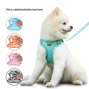 Arnés de malla ultraligero y transpirable para perros <span class=keywords><strong>con</strong></span> correa de secado rápido, chaleco ajustable para mascotas, arnés para perros pequeños, medianos y grandes - Product Image 3