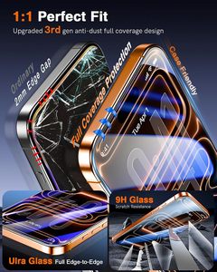 Film de protection d'écran en verre trempé 9H transparent anti-rayures, installation facile, sans poussière pour iPhone 17 16 15 <span class=keywords><strong>Magix</strong></span> Box Glass - Product Image 6