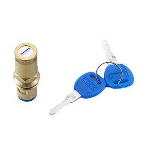 Robinet de matin en laiton avec cylindre de verrouillage à clé, entrée 4 points, chromé, pression 10 MP - Product Image 4