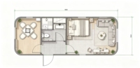 Maison préfabriquée RMY en conteneur, style technologique moderne, 20 pieds, 40 pieds, structure en acier, écologique, pour bureau de chantier, école, villa, hôtel