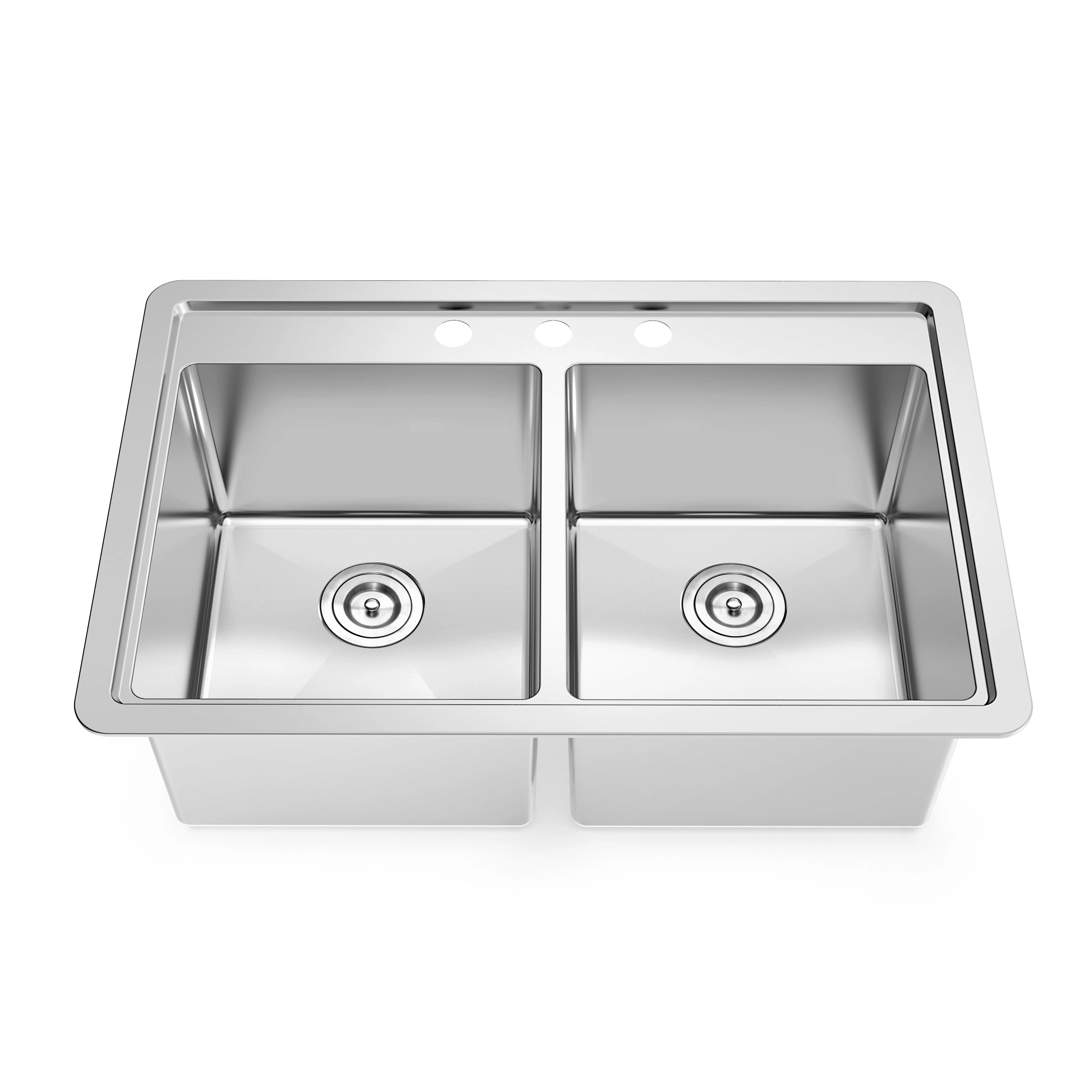 Kitchen Sink Handmade Stainless Steel Kitchen Sink Handmade Sink Bowl With Pressed Deck Double Bowl