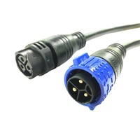 Connecteur à verrouillage rapide M19, connecteur auto-bloquant, câble pour machines industrielles lourdes, joint étanche, prise d'alimentation triphasée à 3 broches