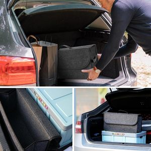 Contenedor de Carga para Auto de Alta Capacidad, Diseño Moderno, Bolsa de Almacenamiento Plegable para Autos, Organizador de Maletero de Plástico PET, Bolsa de Almacenamiento para Auto - Product Image 2