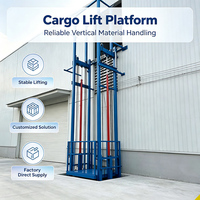 Neu Aufgerüsteter Hydraulischer Lastenaufzug Hochwertiger Hydraulischer Lift 3 m Hubhöhe Großer Führungsschienen-Lift für Fabriken