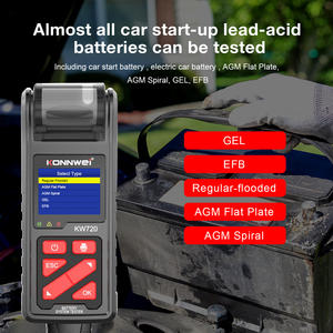 Xiaomi mijia-KW720 testeur de capacité de batterie, outils de Diagnostic de véhicule intelligent, Konnwei, avec imprimante, nouvelle version - Product Image 5