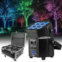 Buena calidad 9*12W RGBWA + UV 6 en 1 LED batería boda Uplight DJ Bar Stage Wash Par iluminación con DMX inalámbrico