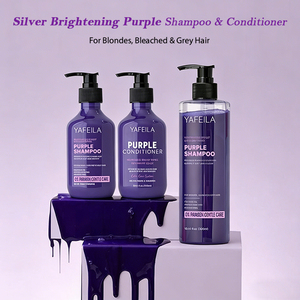 Champú Protector del Color Morado Sin Parabenos, Champú Tonalizante Violeta Nutritivo <span class=keywords><strong>para</strong></span> <span class=keywords><strong>Cabello</strong></span> <span class=keywords><strong>Rubio</strong></span> Decolorado - Product Image 2
