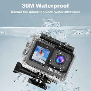 Caméra d'action sportive étanche à double écran tactile 6K30fps Anti-Shake pour les sports d'extérieur Télécommande étanche de 30m pour le cyclisme et la bicyclette - Product Image 5