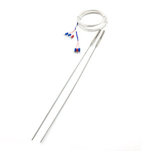 WZPK-191 Sensor Suhu Tahan Panas Berlapis Baja Tipe PT100/PT1000 <span class=keywords><strong>Probe</strong></span> Lentur Tiga-Kabel Dapat Disesuaikan Tersedia Dukungan Kustomisasi - Product Image 1