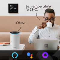 Termostato de calefacción de agua programable con wifi, termostato digital industrial con pantalla táctil