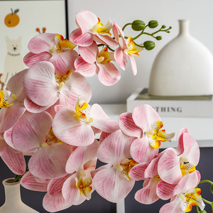 Orchidées Phalaenopsis artificielles imprimées en 3D en silicone souple pour décorations de mariage et de maison - Product Image 2