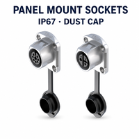 Connecteur Électrique Rond Étanche IP67 Mâle-Femelle en Métal MJ16 UL94-V0 10A 5A 3A pour Éclairage LED Extérieur et Robots