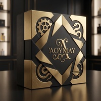 Boîte cadeau de luxe écologique cylindrique avec fermeture magnétique, personnalisable, impression quadricolore, boîte d'échantillons de parfum