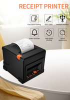 Imprimante thermique de reçus 80 mm avec coupe automatique pour usage professionnel, connexion Bluetooth, USB, LAN, prix abordable, en stock