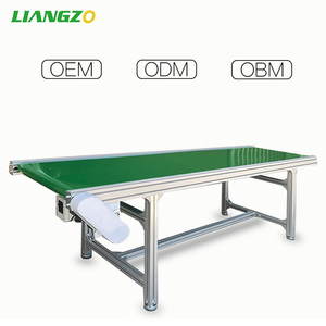 LIANGZO Mesin Meja Sabuk Konveyor Datar Listrik Tetap Tahan Panas untuk Transportasi Material - Product Image 4