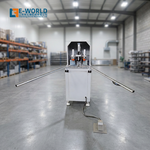 Machine de nettoyage d'angle de cadre de fenêtre en PVC E-WORLD, moteur 1,1 kW, haute sécurité, acier inoxydable, facile à utiliser, garantie 1 an, pour la fabrication de portes et fenêtres - Product Image 1