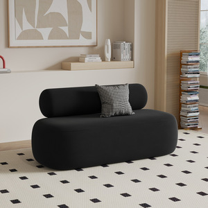 Canapé droit de petite taille, recouvert de tissu, pour salon, <span class=keywords><strong>location</strong></span>, style minimaliste - Product Image 5