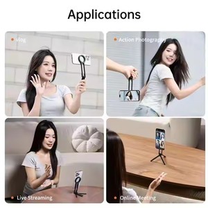 New Travel xách tay điện thoại từ Tripod đứng nhôm có thể gập lại Pocket điều chỉnh điện thoại di động đứng - Product Image 4