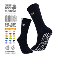 Chaussettes de yoga antidérapantes en coton pour femmes, chaussettes de Pilates avec grip personnalisé, chaussettes de fitness avec logo brodé en tricot