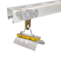 Chariot robuste à 4 roues pour profilés Unistrut, capacité de 770 lb, en acier galvanisé avec boulon M10 et écrou à œillet