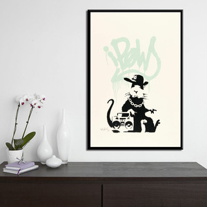 Graffiti Art moderne Street <span class=keywords><strong>Banksy</strong></span> peinture Animal affiche et imprimés Art mural image affiche Vintage décorative décoration de la maison Quadro - Product Image 5