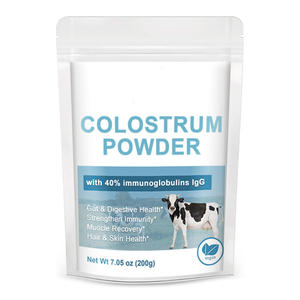 Suplemento de Calostro Bovino en Polvo Puro Altamente Concentrado de 200g para Adultos - Apoyo Inmunológico Intestinal, No Apto para Mujeres Embarazadas - Product Image 1