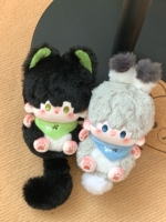 Porte-clés en peluche Original Love and Deepspace, Rafayel Xavier Zayne Caleb Sylus, 10 cm, oreilles d'animaux, mini pendentif, cosplay, boîte mystère