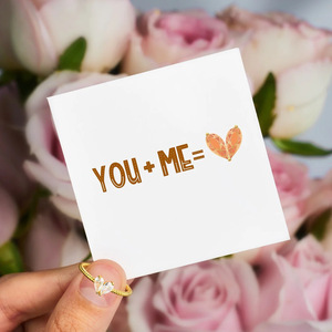 Anel de Amor Personalizado em Forma de Coração em Aço Inoxidável com Revestimento em Ouro Rosa para Homens e Mulheres, Presente de Casamento Memoriais, Anel Personalizado Ajustável - Product Image 5