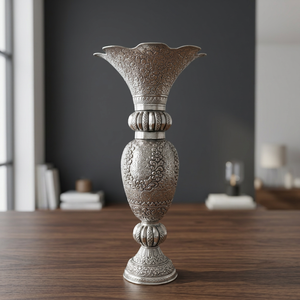 Handmade Modern Artistic Metal large <b>Vase</b> <b>Unique</b> Interior Design Piece for Artificial Flowers Wholesale Price - Product Image 5