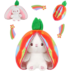 Peluche <span class=keywords><strong>de</strong></span> Conejito <span class=keywords><strong>de</strong></span> Fresa <span class=keywords><strong>de</strong></span> Pascua, Juguete <span class=keywords><strong>de</strong></span> Peluche Suave y Abrazable para Niños, Regalo <span class=keywords><strong>de</strong></span> Cumpleaños - Product Image 1