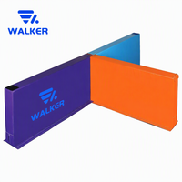 Panneaux de séparation modulaires en mousse haute densité, rembourrés, portables avec connecteurs Velcro pour centre de gymnastique