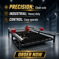 Machine de découpe plasma CNC portable 1500*3000mm à engrenages pas à pas - Haute vitesse de coupe, coupe étroite, efficace pour plaques fines et moyennes