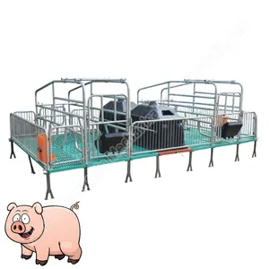 Tempat tidur ganda rumah babi makanan hewan peliharaan kandang pendayung sembur Eropa