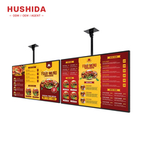 HUSHIDA 32 43 55 inç uzaktan kumanda restoran duvar Lcd ekran menü panosu fiyat kapalı reklam ekranı