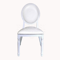 Chaise de banquet empilable à bon prix pour mariage, structure métallique, couleur blanche, chaise d'événement en promotion