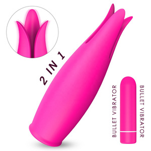 Estimulador de Clítoris de Silicona al por Mayor, Juguetes Sexuales de Dedo, Vibrador de Lengua, 100% Impermeable, Recargable por USB - Product Image 1