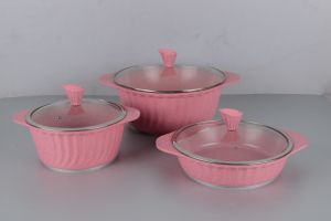 Nouveau Design Moulé sous pression Casserole Antiadhésive En Aluminium 10 Pièces Dessini Ustensiles De Cuisine Ensembles - Product Image 3