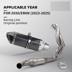 Sistema de Escape Completo, Sensor de Silenciador, Tubo de Conexión Delantero Medio para ER6N Versys 650 <span class=keywords><strong>Z650</strong></span> Ninja 650 <span class=keywords><strong>2023</strong></span> a 2025 - Product Image 6